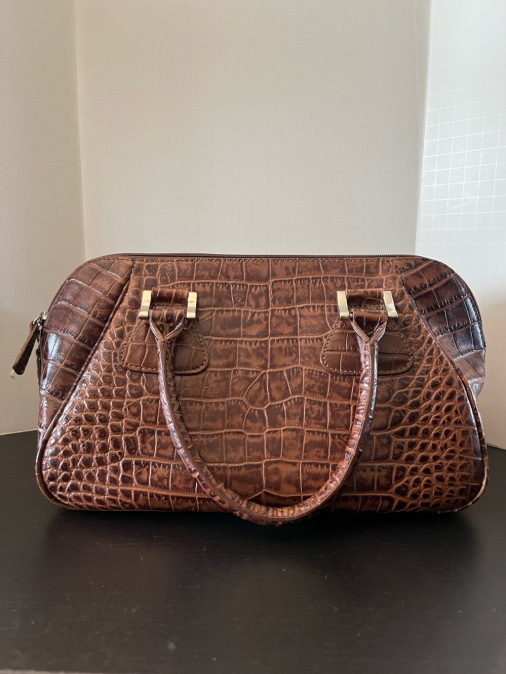 Vintage Marshall Field’s Alligator Leather Satchel